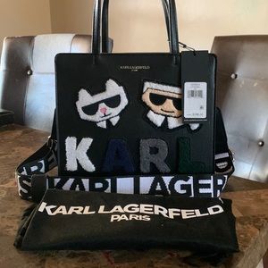 KARL LEGERFELD MAYBELLE TOP HANDLE SATCHE